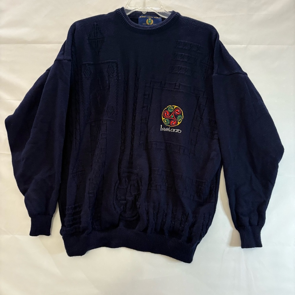 Blarney Castle Designs Men's Navy Crewneck Sweater